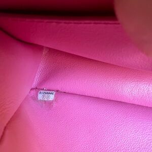 CHANEL Pink Leather Shoulder Bag